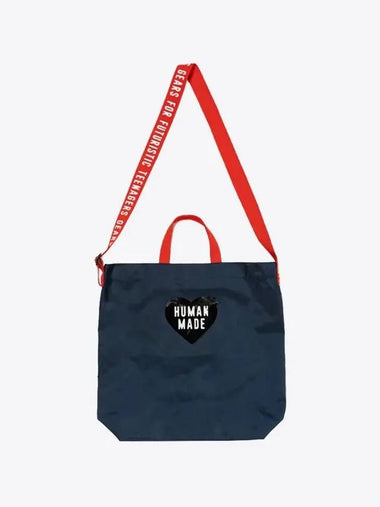 Shoulder tote bag navy HM28GD006 - HUMAN MADE - BALAAN 1