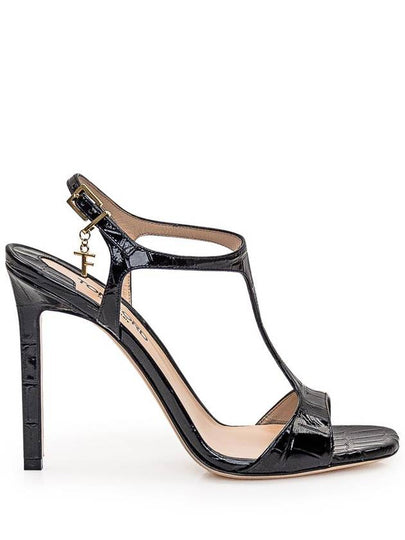 BLACK LEATHER PATENT SANDALS W3395LSP035X1N001 - TOM FORD - BALAAN 2