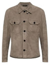 Micro Light Suede Jacket Grey - TOM FORD - BALAAN 2