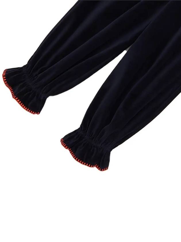 Kids Velvet Juju Pants Navy MP178008 420 - MISHA&PUFF - BALAAN 4