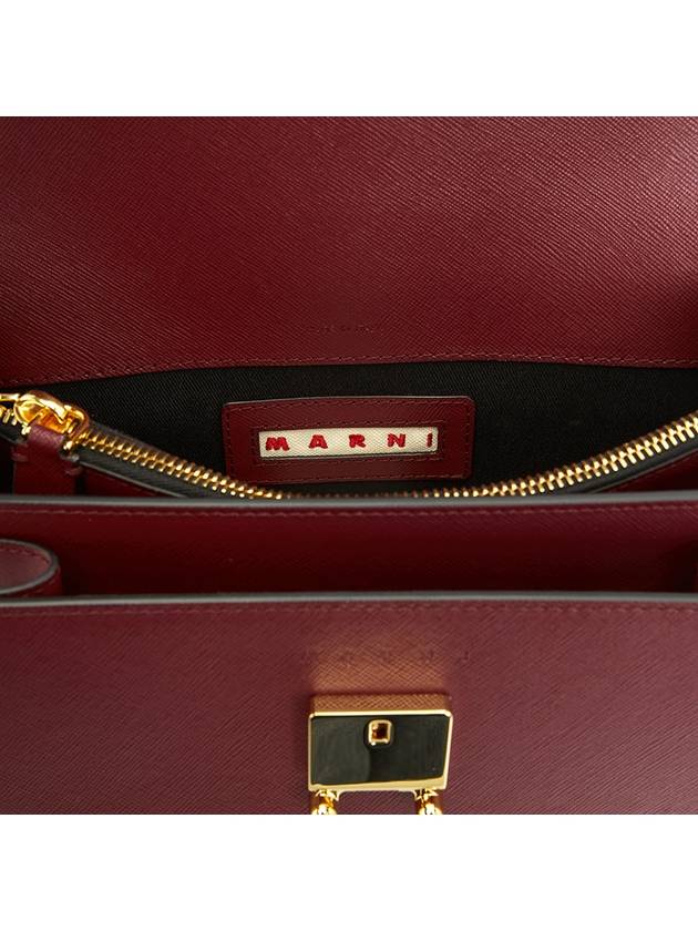 Trunk East West Shoulder Bag Wine - MARNI - BALAAN 11