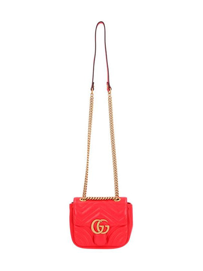 GG Marmont Matelasse Small Shoulder Bag Red - GUCCI - BALAAN 2