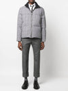 4 Bar Check Reversible Padded Jacket Black White - THOM BROWNE - BALAAN 5