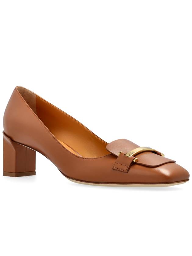 Tod’s Leather Heeled Shoes, Women's, Brown - TOD'S - BALAAN 4