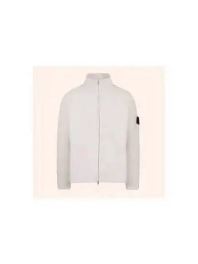 Shadow Reverse Stockinette Stitch Knit Track Jacket White - STONE ISLAND - BALAAN 2