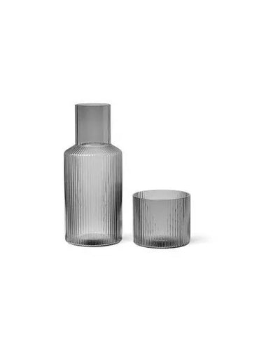 Wonderum Ripple Small Carafe Smoke Gray - FERM LIVING - BALAAN 1