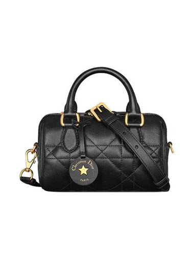 Groove 16 Macrocannage Calfskin Mini Bag Black - DIOR - BALAAN 1