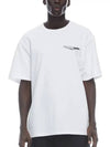 Men's Ramsey Print Short Sleeve T-Shirt White - MOOSE KNUCKLES - BALAAN 4