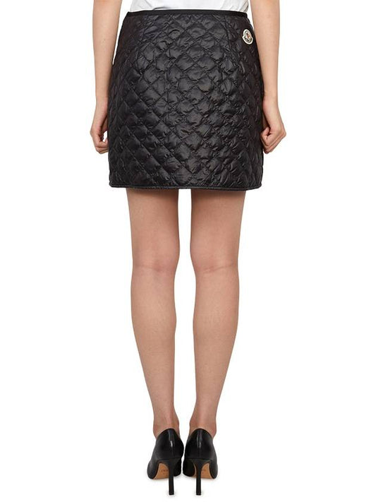 Padded Mini A-Line Skirt Black - MONCLER - BALAAN 2