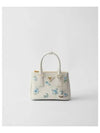 Galleria Print Brushed Leather Mini Bag White - PRADA - BALAAN 2