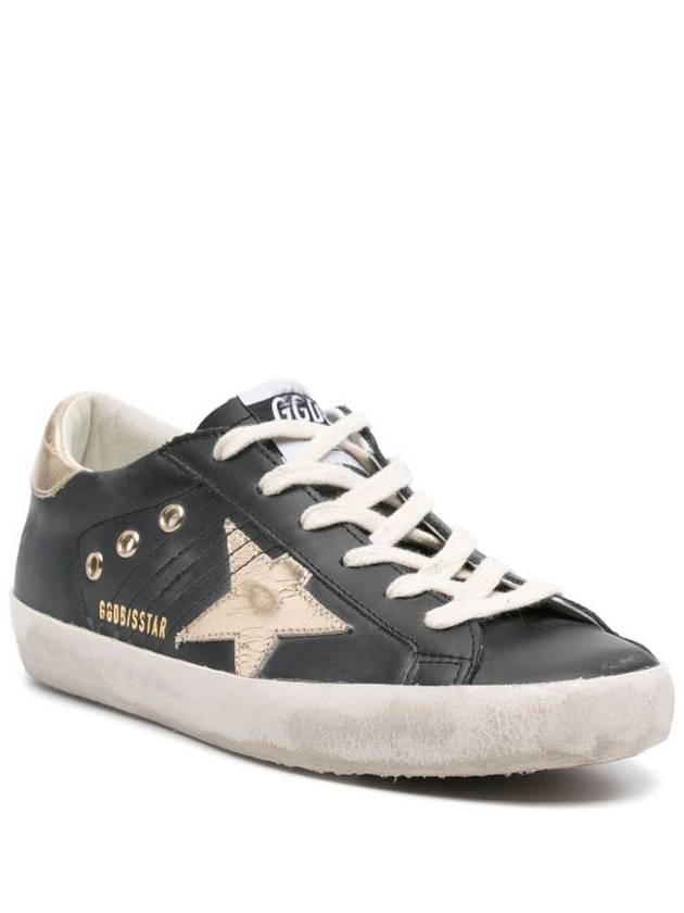 Superstar Gold Tab Low Top Sneakers Black - GOLDEN GOOSE - BALAAN 4