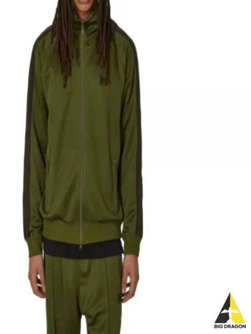 Track Jacket Olive OT226 Poly Smooth - NEEDLES - BALAAN 1