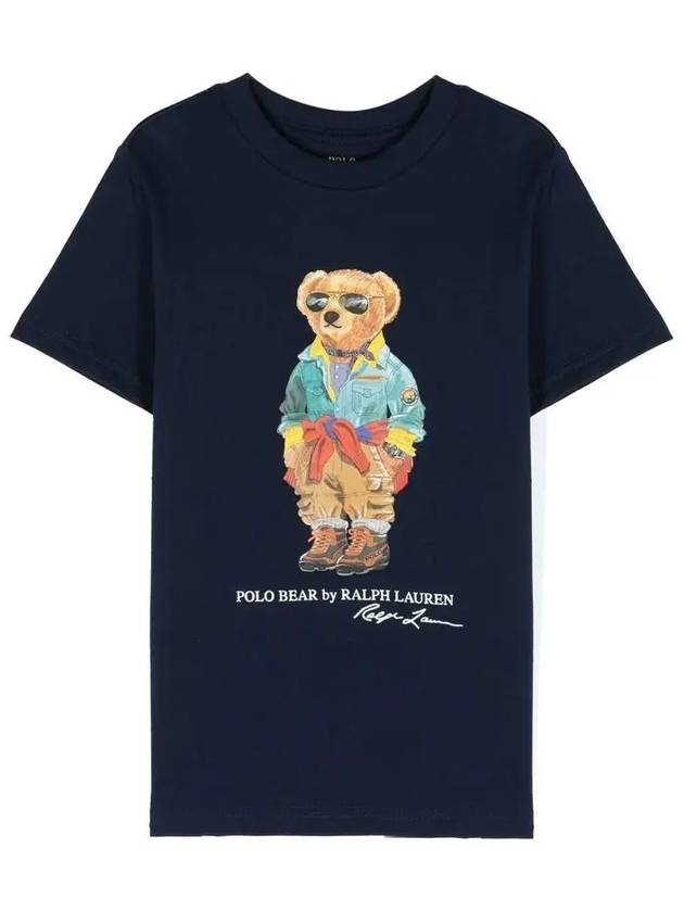 Kids Women s Teddy Bear T Shirt Navy 853828 013 - POLO RALPH LAUREN - BALAAN 2