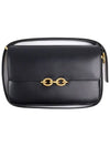 Le Maillon Smooth Leather Satchel Shoulder Bag Black - SAINT LAURENT - BALAAN 2