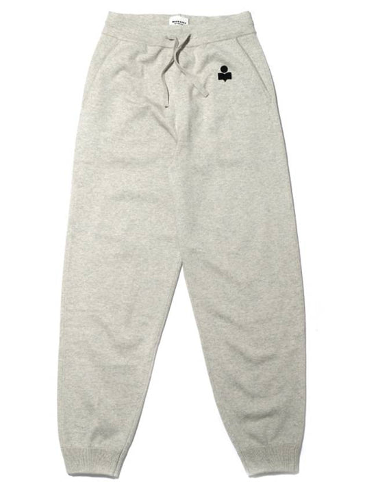 Kira Logo Jogger Track Pants Gray - ISABEL MARANT - BALAAN 1