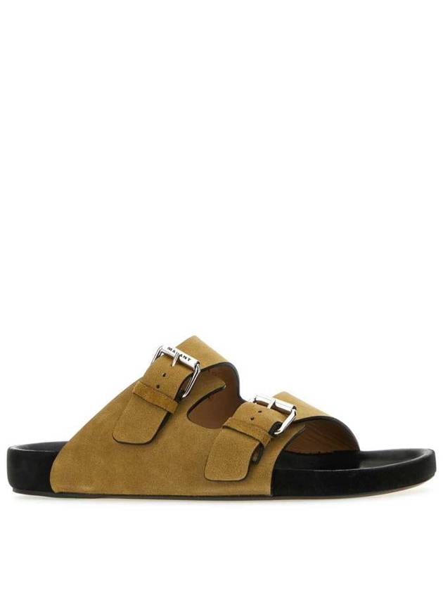 Lekson Suede Leather Sandals Taupe - ISABEL MARANT - BALAAN 3