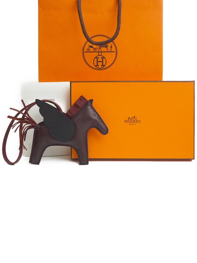 Rodeo Bag Charm Pegasus Naldalmal MM ROUGE SELLIER Swift Full Set - HERMES - BALAAN 1