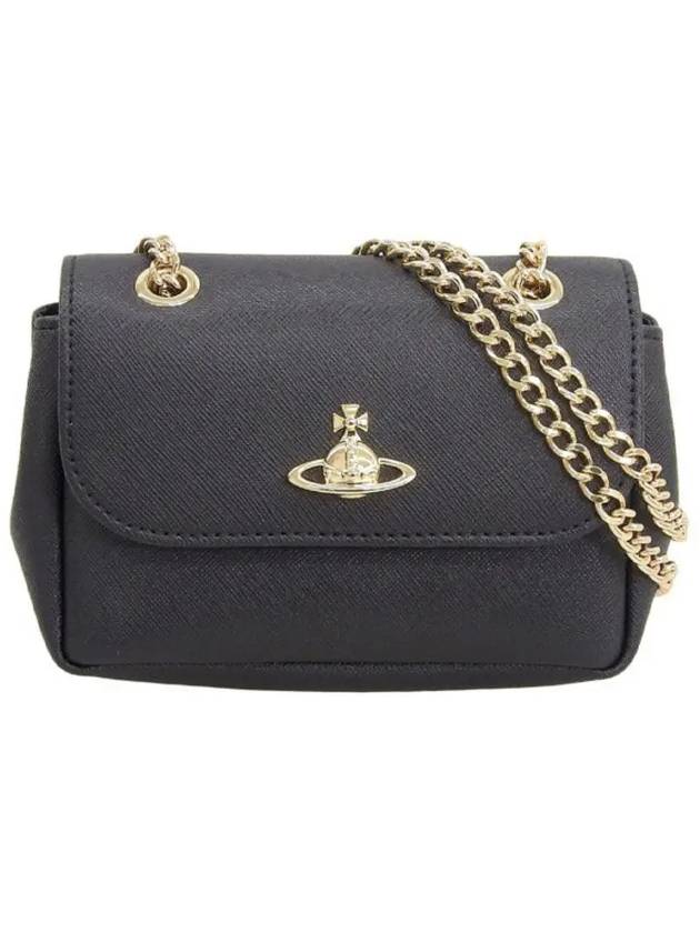 Logo Cross Bag Black - VIVIENNE WESTWOOD - BALAAN 4