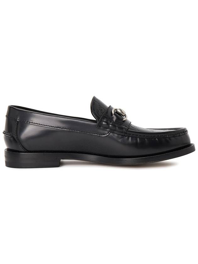 Men's GG Horsebit Leather Loafers Black - GUCCI - BALAAN 5