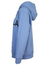 Maxi Logo Oversized Cotton Hoodie Blue - MAISON MARGIELA - BALAAN 4