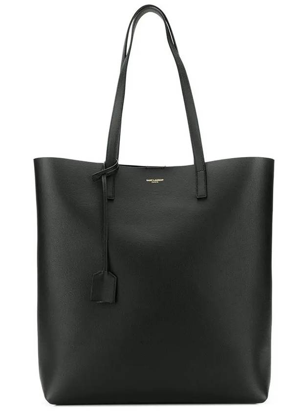 North South Shopping Tote Bag Black - SAINT LAURENT - BALAAN 3