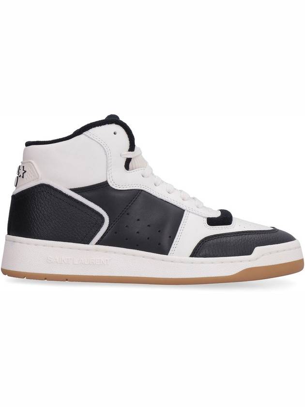 leather mid high top sneakers - SAINT LAURENT - BALAAN 3