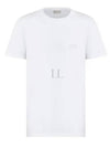 Embroidered Logo Cotton Jersey Short Sleeve T-Shirt White - DIOR - BALAAN 2