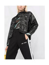 Women s Side Zipper Track Pants Black PWCJ001C99FAB001 1001 - PALM ANGELS - BALAAN 3