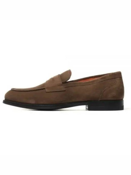 MGNP17708 SMOISVU S50 Suede Penny Loafers - SANTONI - BALAAN 1