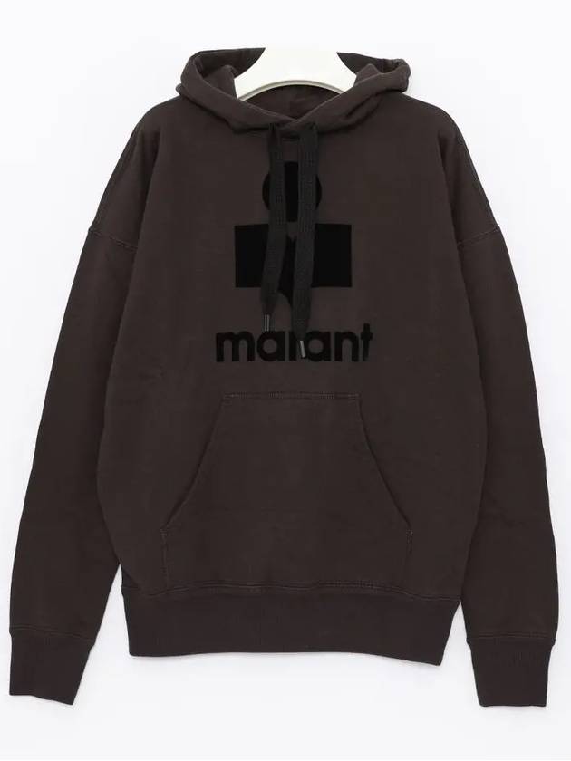 Mansel Logo Hoodie Faded Black - ISABEL MARANT - BALAAN 4