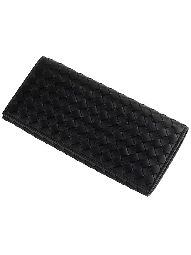 Intrecciato Continental Long Wallet Black - BOTTEGA VENETA - BALAAN 4