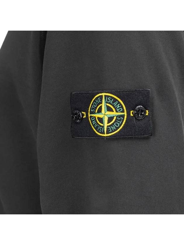 Men's Wappen Patch Sweatshirt Charcoal - STONE ISLAND - BALAAN 5