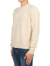 Face Patch Crew Neck Knit Top Cream - ACNE STUDIOS - BALAAN 3