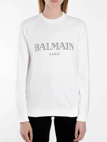 FW logo sweatshirt white - BALMAIN - BALAAN 1