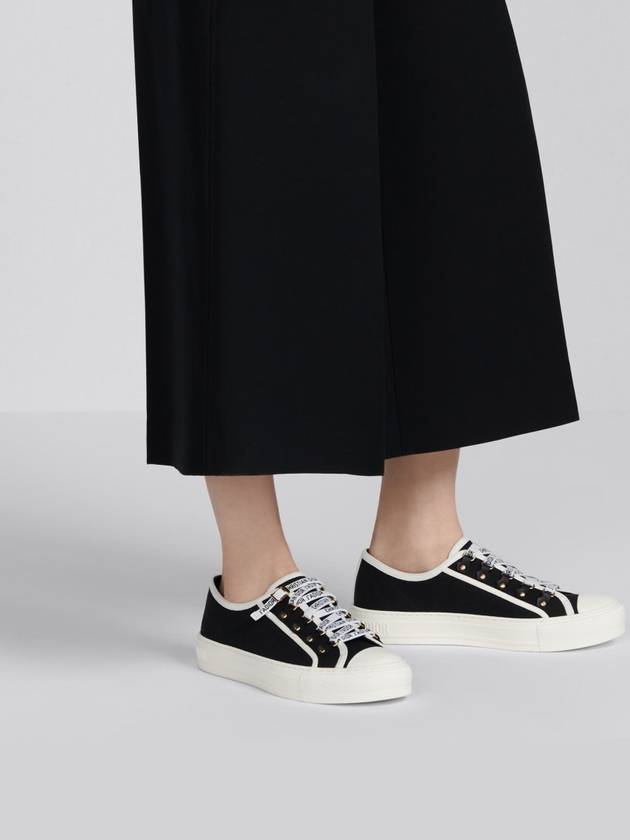 Walk'N' Low Top Sneakers Canvas Black - DIOR - BALAAN 6