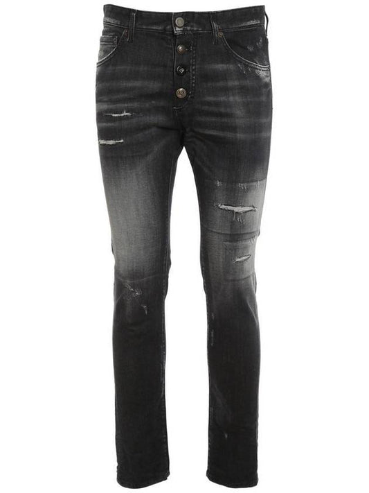 Men's Cool Guy Skinny Jeans Gray - DSQUARED2 - BALAAN.