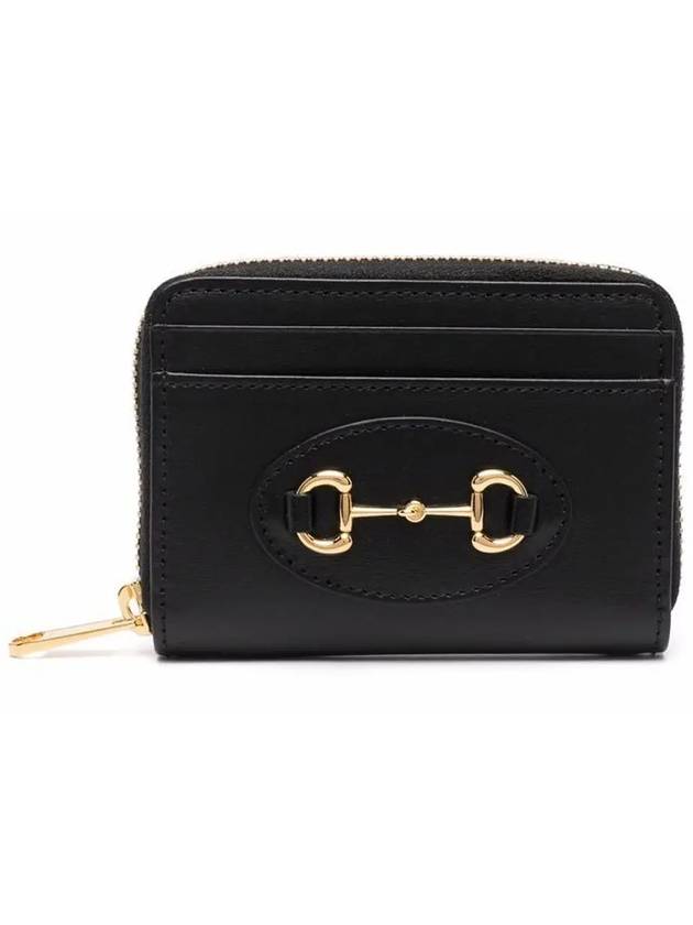 Horsebit Zipper Card Wallet Black - GUCCI - BALAAN 2