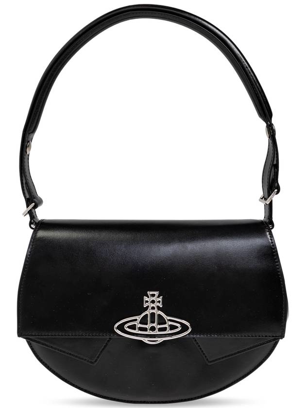 ORB Logo Shoulder Bag Black - VIVIENNE WESTWOOD - BALAAN 2