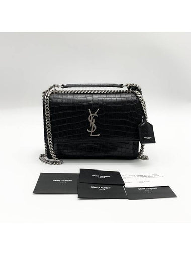 Crocodile sunset bag medium 442906 - SAINT LAURENT - BALAAN 1