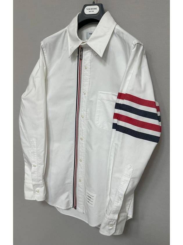 striped zip up shirt 1 - THOM BROWNE - BALAAN 3