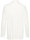 Pleated Long Sleeve Shirt White - ISSEY MIYAKE - BALAAN 3