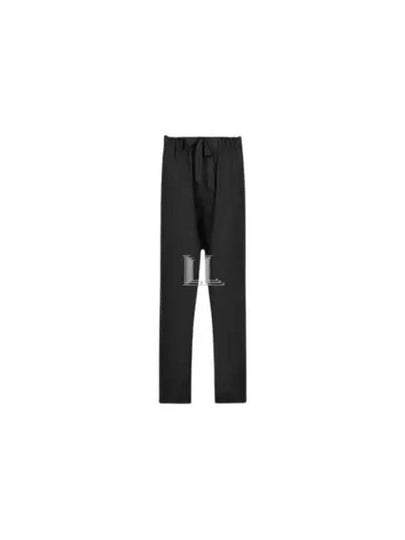 Silk Poplin Straight Pants Black - MAISON MARGIELA - BALAAN 2