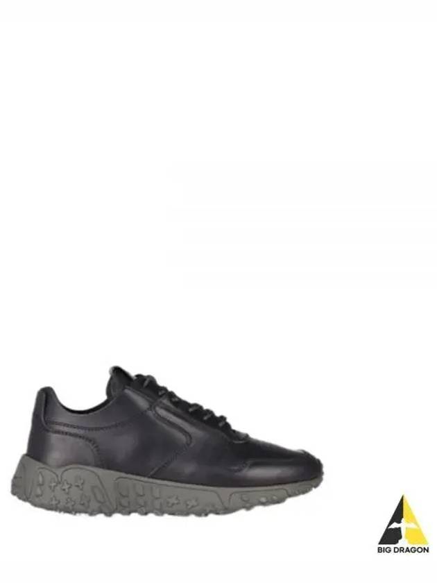 Vinci X Leather Low Top Sneakers Black - BUTTERO - BALAAN 2