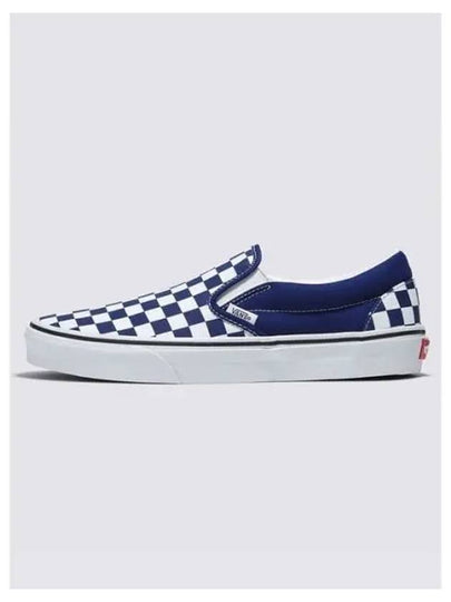 Classic Slip On Color THEORY Checkerboard Beacon Blue VN000BVZBYM1 - VANS - BALAAN 2