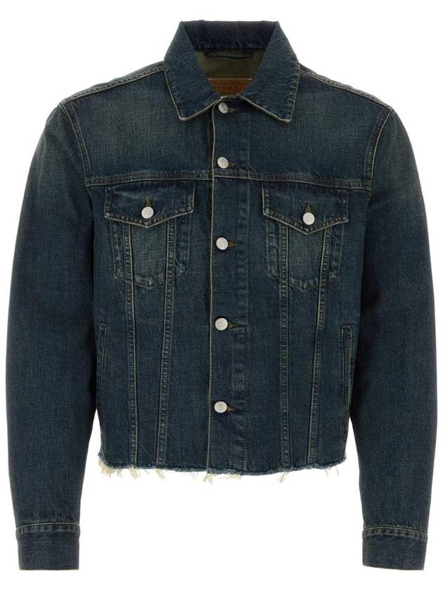 Button Pocket Cotton Denim Jacket Blue - MAISON MARGIELA - BALAAN 1