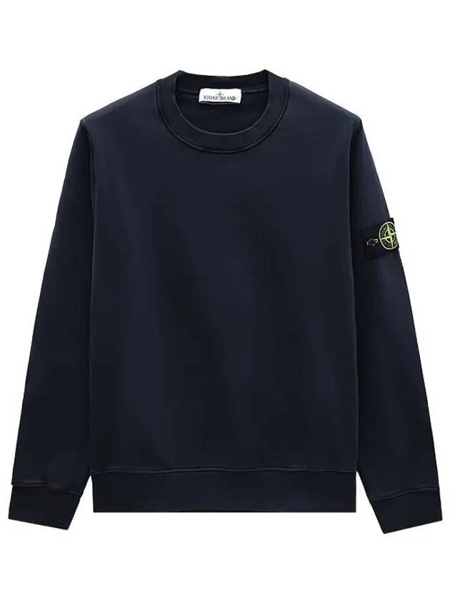 Compass Patch Cotton Sweatshirt Navy - STONE ISLAND - BALAAN 2