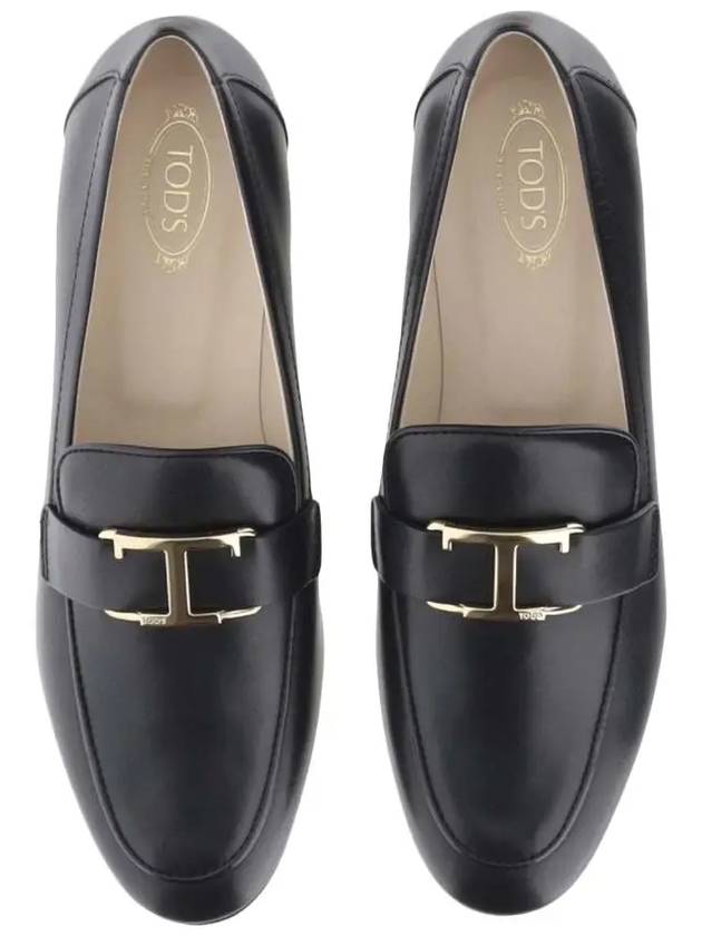 Tods T Timeless Leather Loafers Black - TOD'S - BALAAN 4