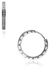 Sparkle Logo Hoop Earrings Sterling Silver - PANDORA - BALAAN 4