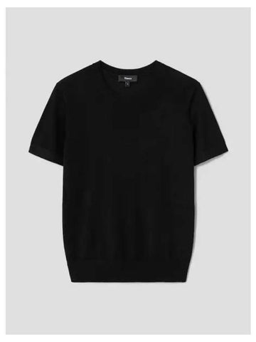 Women s Wool Basic T Shirt Black Domestic Product GM0024060550217 - THEORY - BALAAN 1