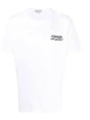 Men's Logo Embroidery Short Sleeve T-Shirt White - ALEXANDER MCQUEEN - BALAAN 2